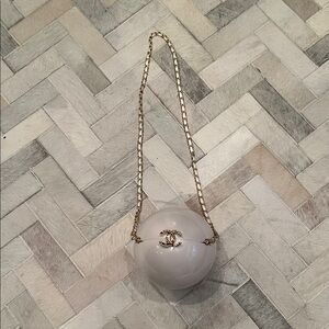 CHANEL 2016 VIP Dubai White Pearl Evening Bag